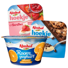 Almhof hoekje of roomyoghurt portie